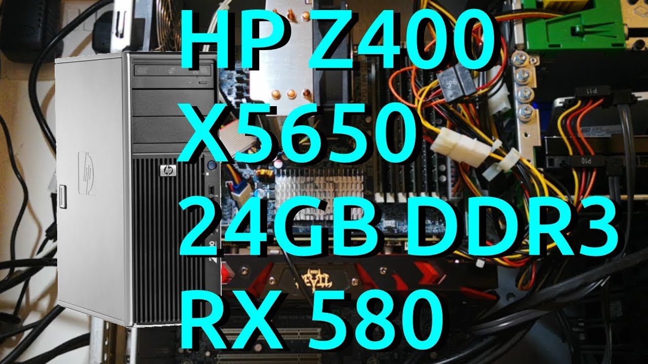 HP Z400 6 core 24GB RAM RX 580 Xeon £300 GAMING PC build 2019