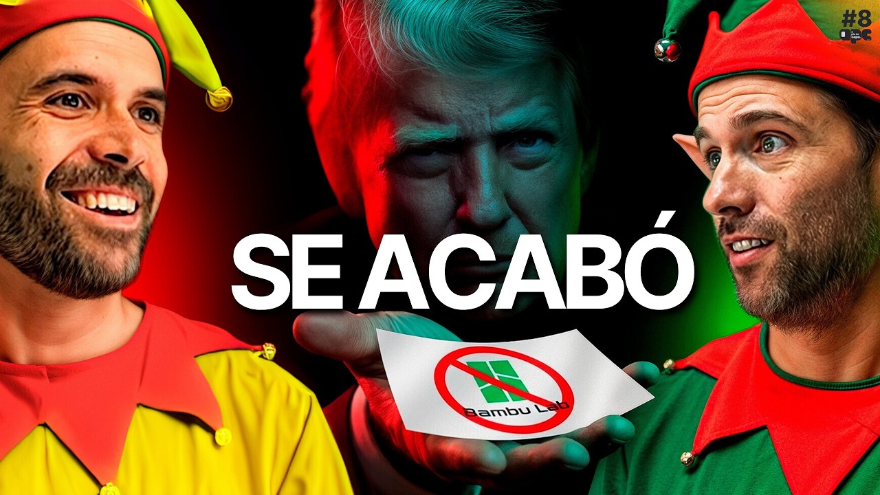 EE.UU bloquea el 3D chino, VIVIR DE LA IMPRESIÓN 3D en REDES, la JUGADA de CREALITY y PORRA 2026 #8