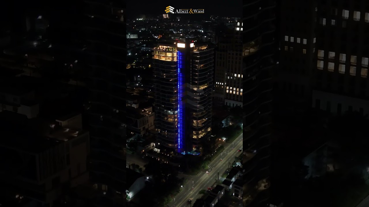 Ikoyi Lagos at Night | Stunning Drone Shots of Nigeria&rsquo;s Luxury Cityscape #lagosrealestate #3bedroom
