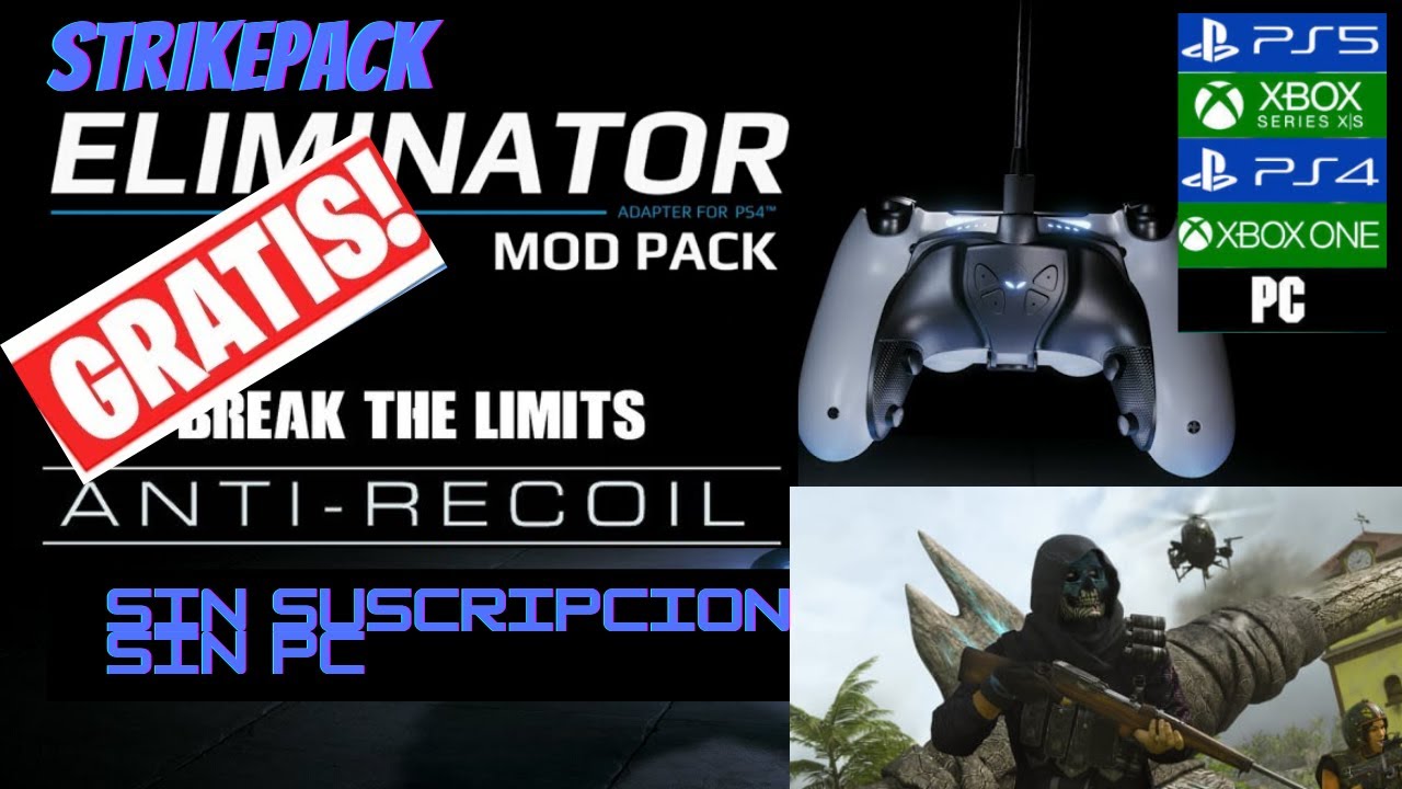 StrikePack Anti Recoil Editable / Sin PC / Guia Completa / Armas Zero Recoil