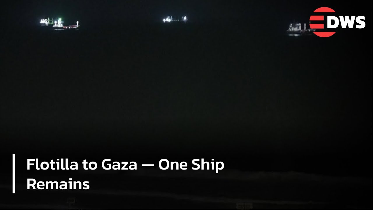 Live: Defying Blockade: Marinette Ship Still Sailing with Aid to Gaza | DWS News | AB1F