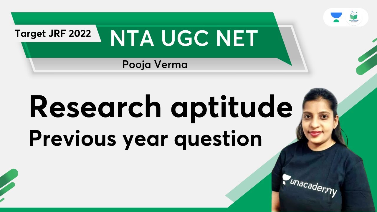 Research aptitude | Previous year question | NTA UGC NET  | Pooja Verma | Unacademy UGC NET