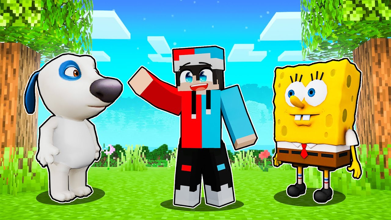 ماين كرافت لكن اصدقائي ما يعرفون اني اخدعهم !!؟ 😱🎭