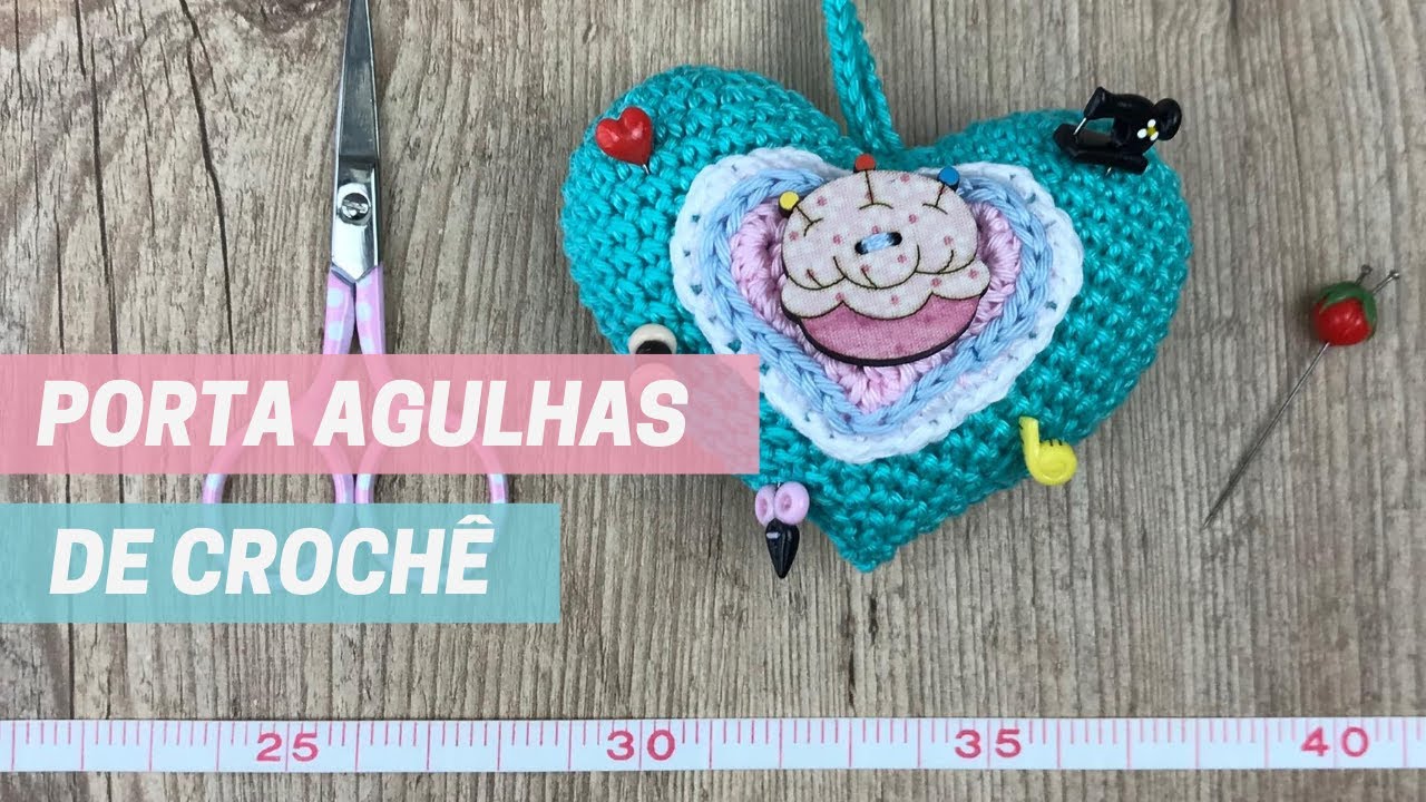 Como Fazer um Porta Agulhas de Crochê