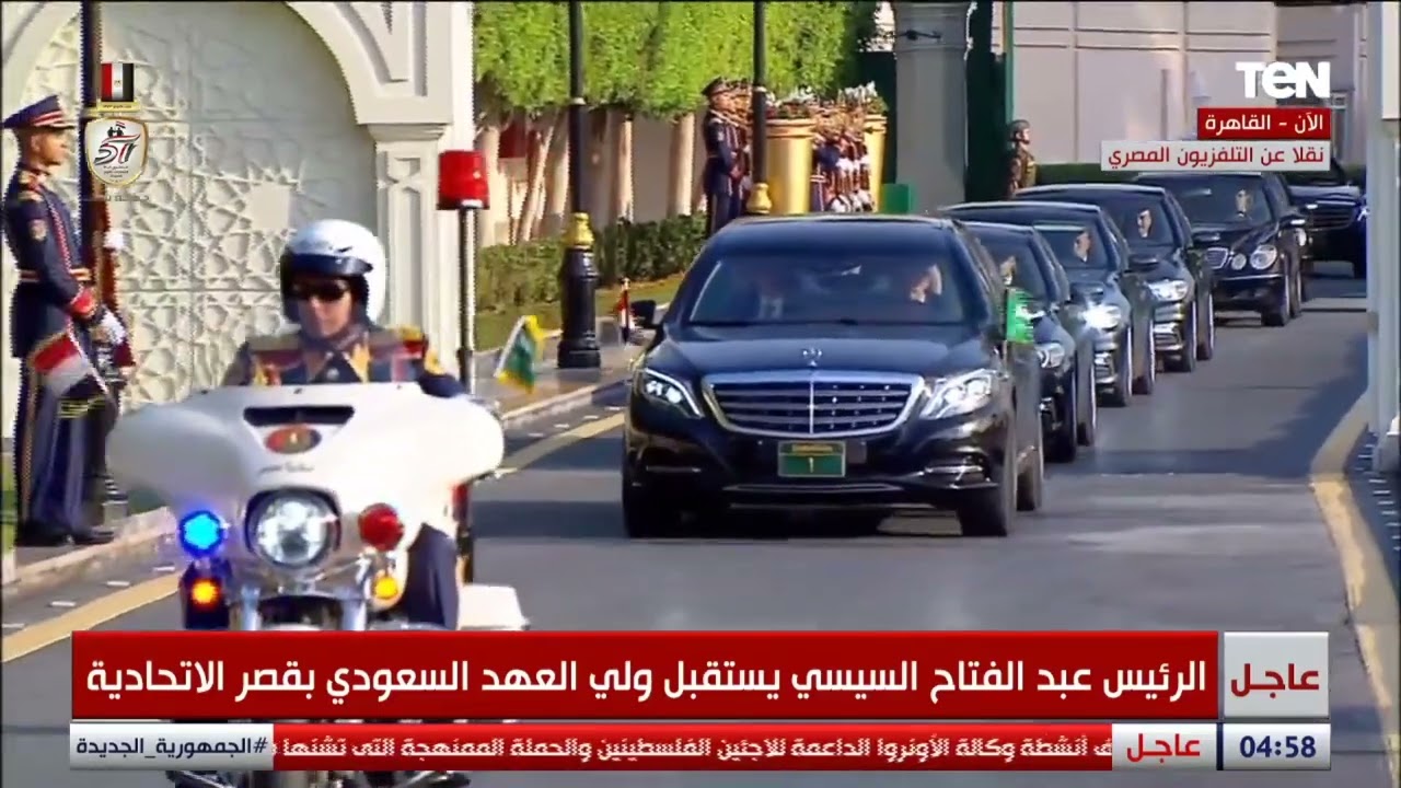 الرئيس السيسي يستقبل ولي العهد السعودي الأمير محمد بن سلمان بقصر الاتحادية