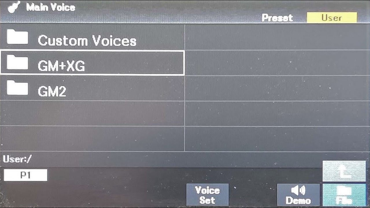 How to Access GM, XG, and GM2 Voices on the Yamaha DGX-670