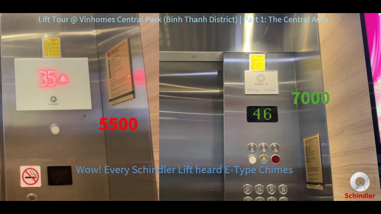 Lift Tour @ Vinhomes Central Park (Binh Thanh District), HCMC, VN (Part 1, The Central)