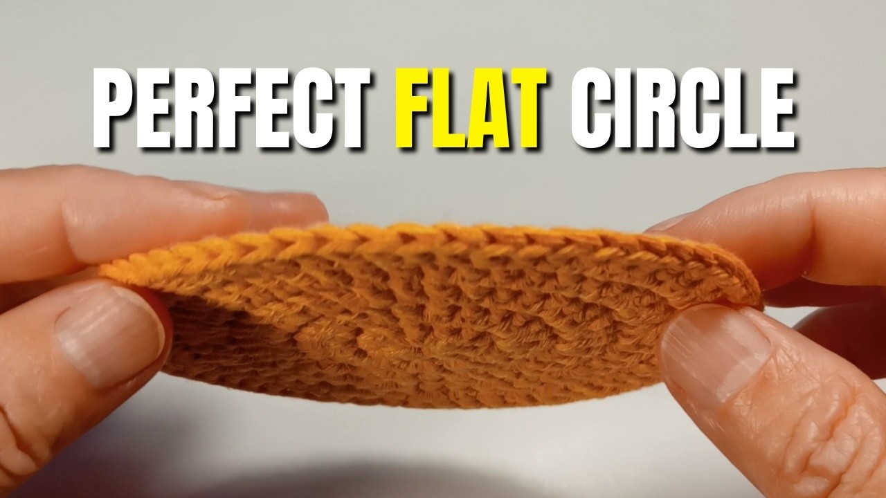 How to Crochet a Flat Circle – Beginner Crochet Tutorial