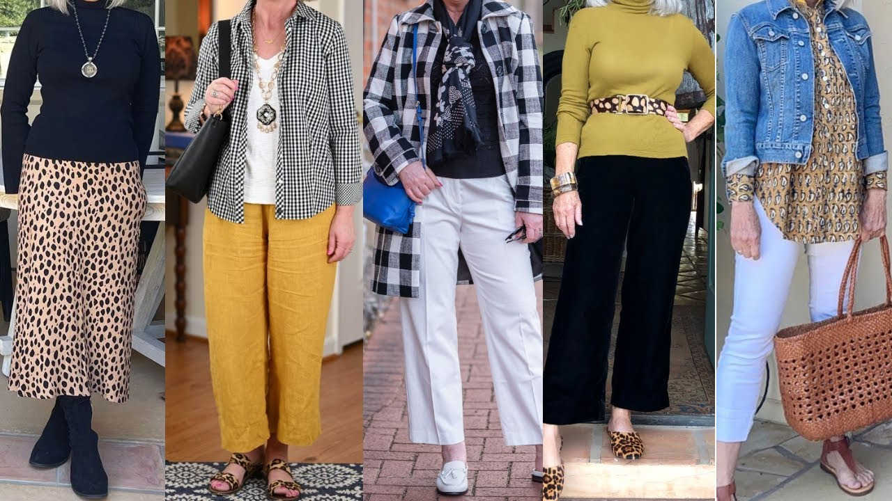 VISTE moderna y con mucho ESTILO PASADOS LO 50 con estos LOOKS para MUJER MADURA