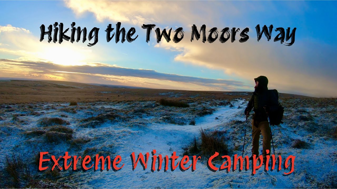 Hiking and Extreme Wild Camping the Two Moors Way - Dartmoor Segment - Mid Winter