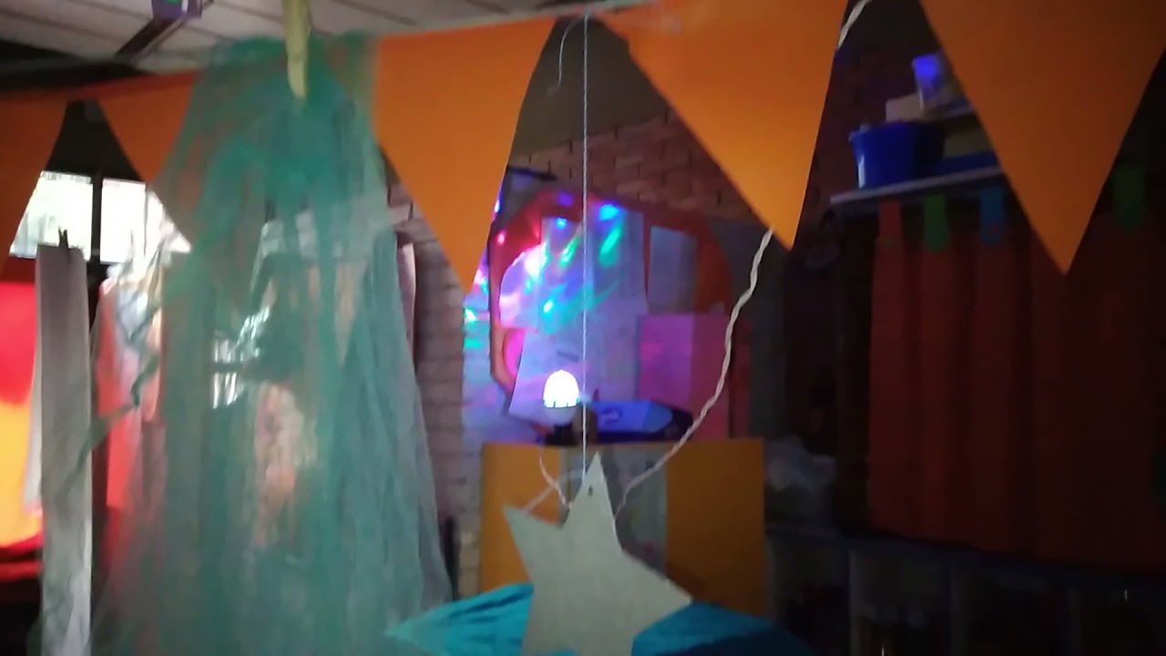 Escenario Ludico preparado para la Fiesta de Brujos y Brujas