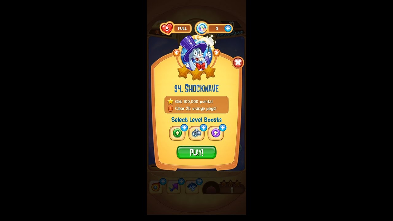 Peggle Blast Level 94 (Shockwave) - Success [BOOM BABY]