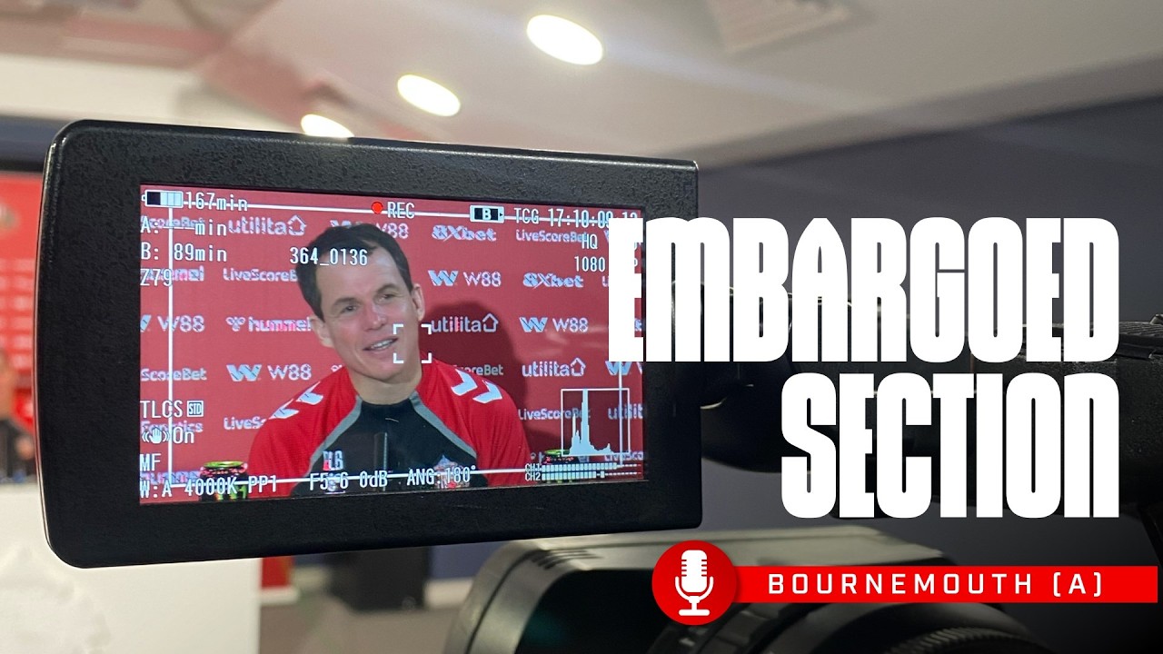 AFC Bournemouth Press Conference | Embargoed Section