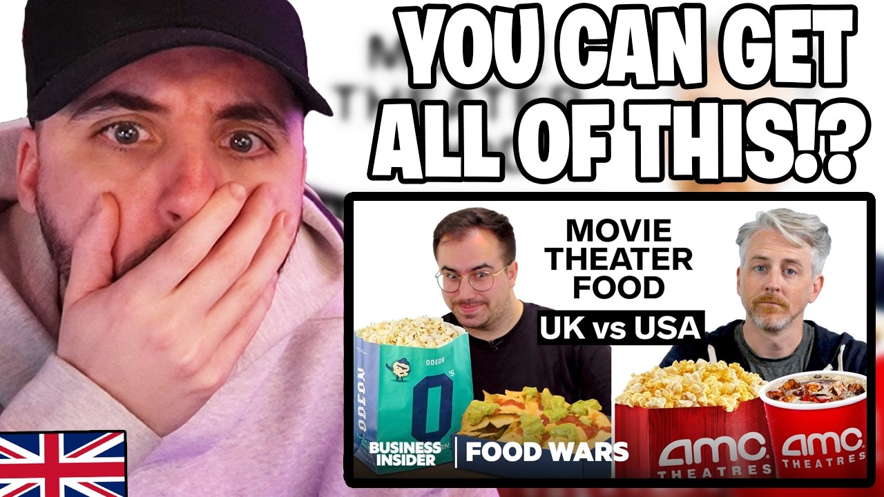 Brit Reacts to US vs UK Movie Theater Food