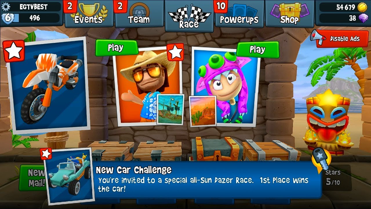 Beach Bro And Mikka Vs Sandstorm EP.45 | Beach Buggy Racing 2