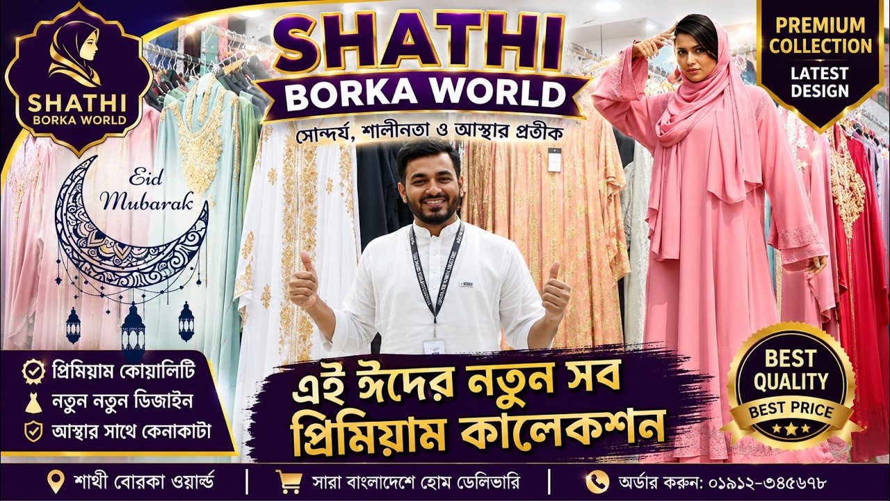 এই ঈদে দুবাই প্রিমিয়াম কালেকশন 🙀 | Bridal Abaya & Borka Dubai Collection Price in BD