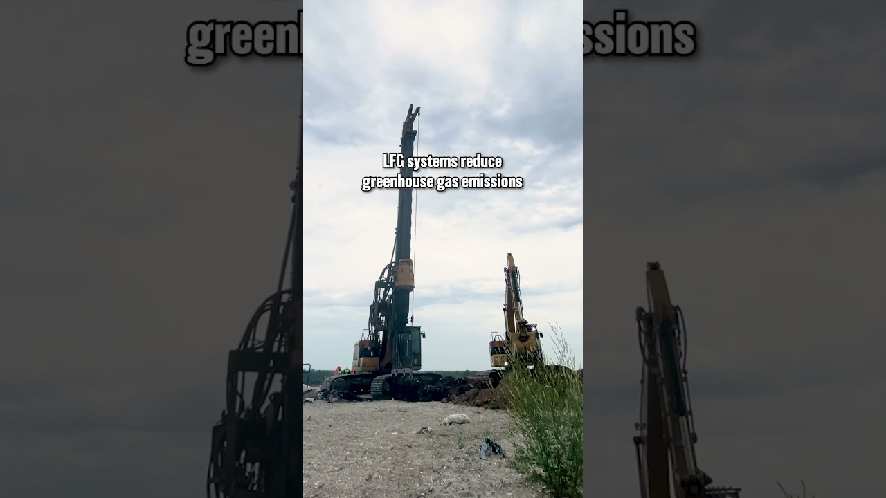 Drill Rig + LFG Collection System