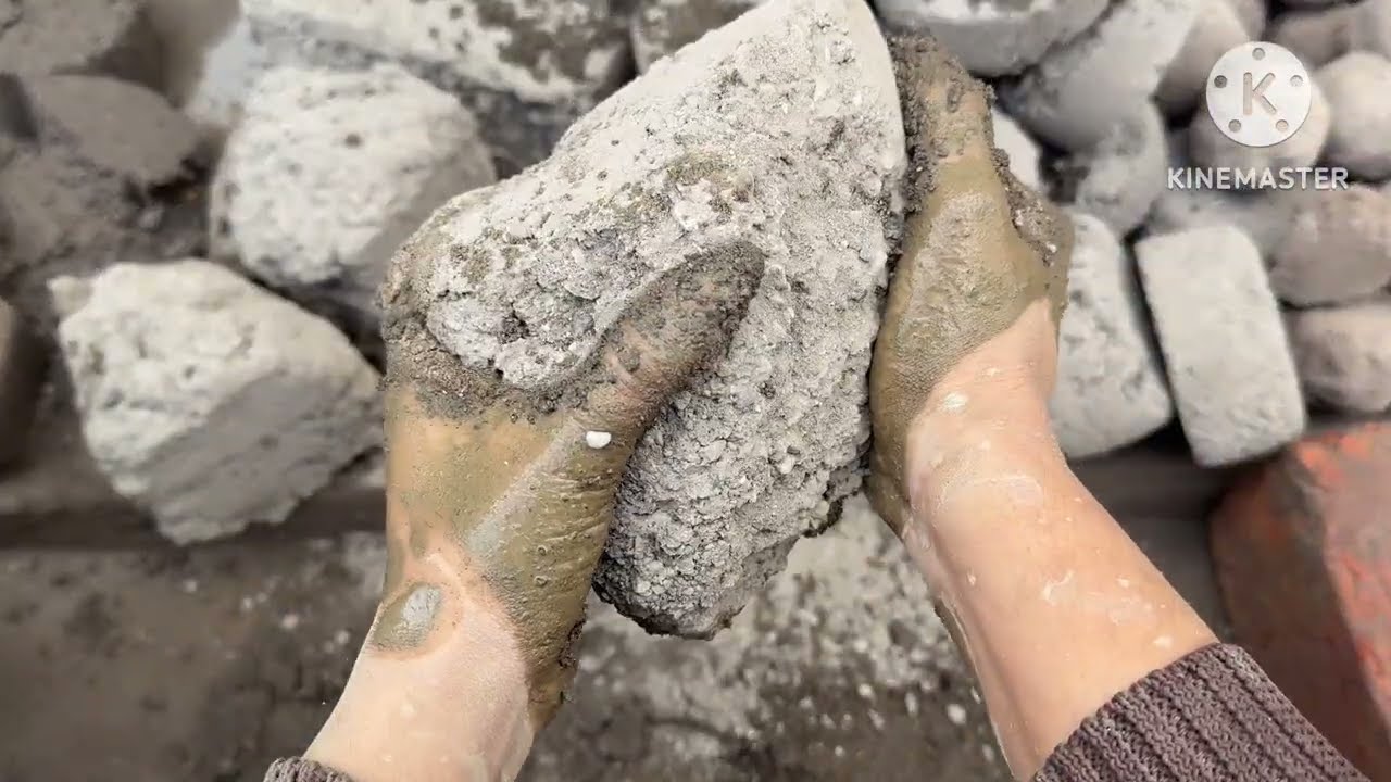 Gritty texture dry floor crumbling 🔥satisfying 