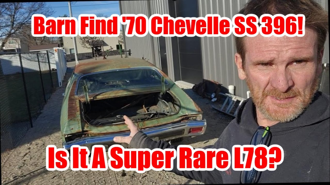 Найденный в сарае Chevrolet Chevelle SS 1970 года выпуска. Это очень редкий автомобиль с двигател...