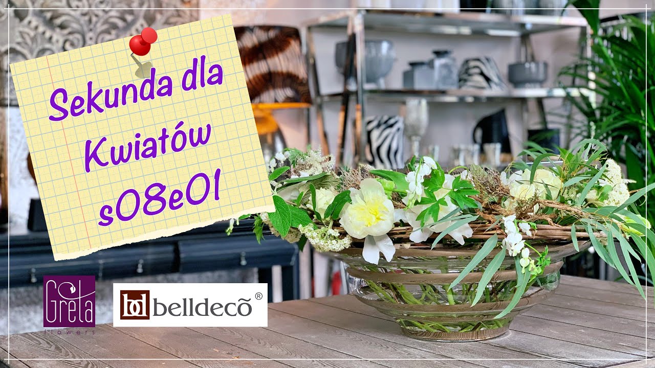 Sekunda dla Kwiatów S08 E01 - kompozycja w misie (Floral DIY: centerpiece arrangement)