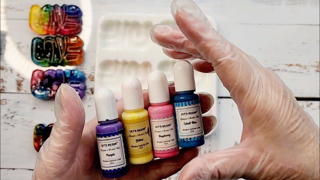#2095 Testing Opaque Alcohol Inks For Resin Petri Effects
