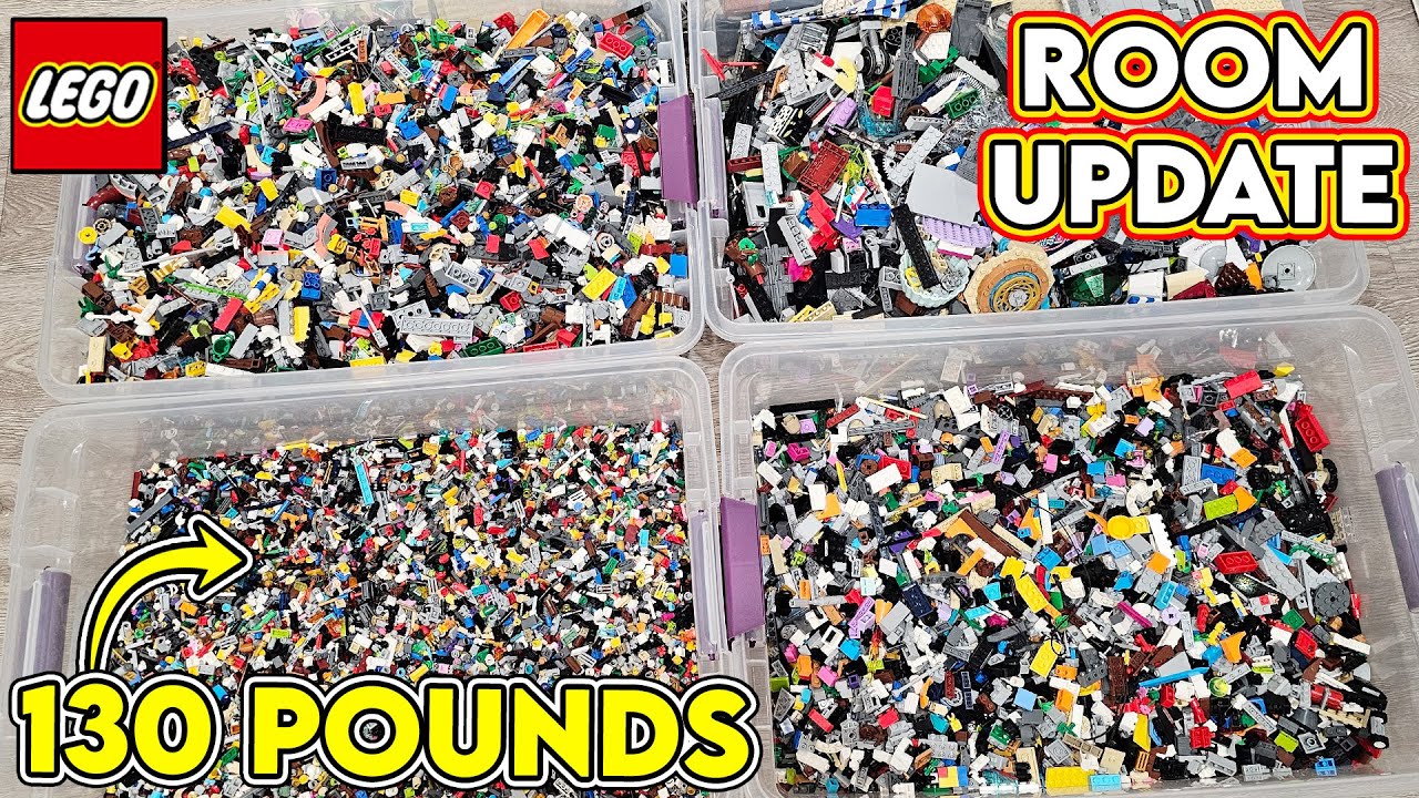 Обновление комнаты! 130 фунтов LEGO в сборе и новый экспонат
