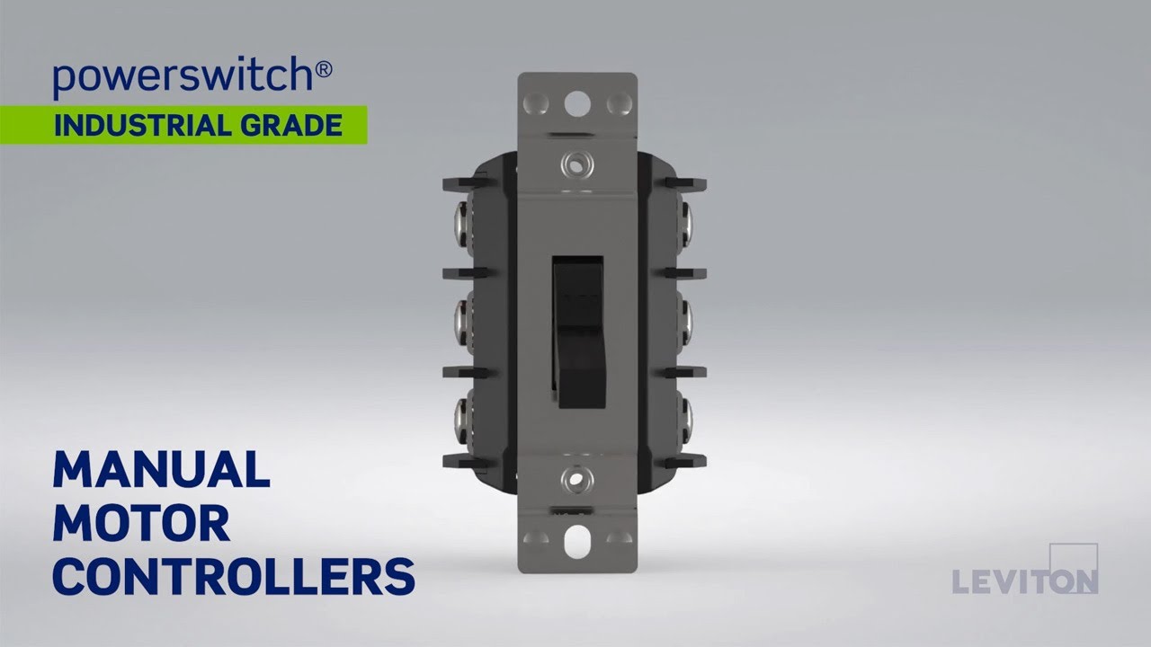Leviton Manual Motor Controllers | UL 508 Listed Motor Disconnects for 30A & 40A Applications