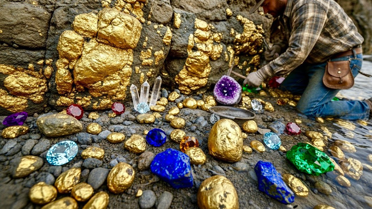 I Struck GOLD! Life-Changing Gemstone Discovery in the Creek...