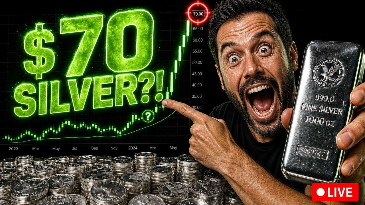 Silver Breaks $70! COMEX Open LIVE! News & Analysis! 📉🚨