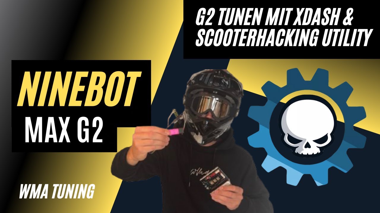 Jeden Ninebot G2 Max tunen mit XDASH & Scooterhacking Utility! Genial einfach!