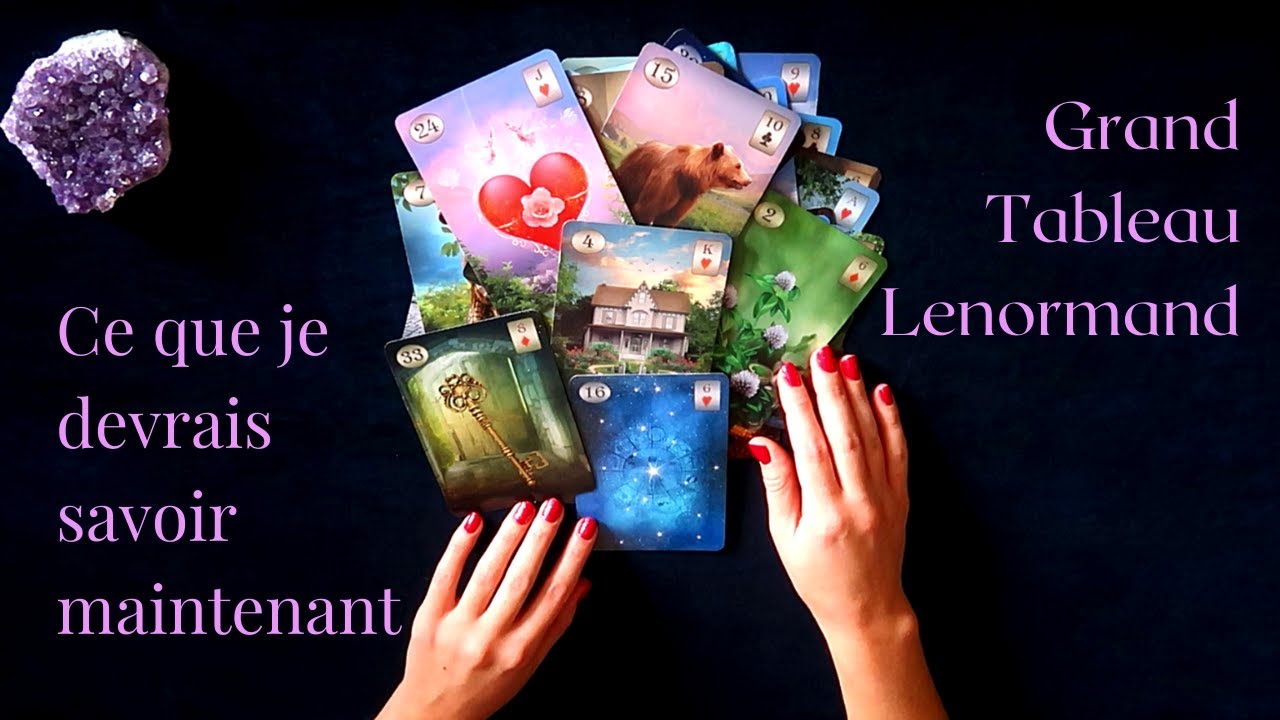 CE QUE JE DEVRAIS SAVOIR MAINTENANT - Grand Tableau Lenormand