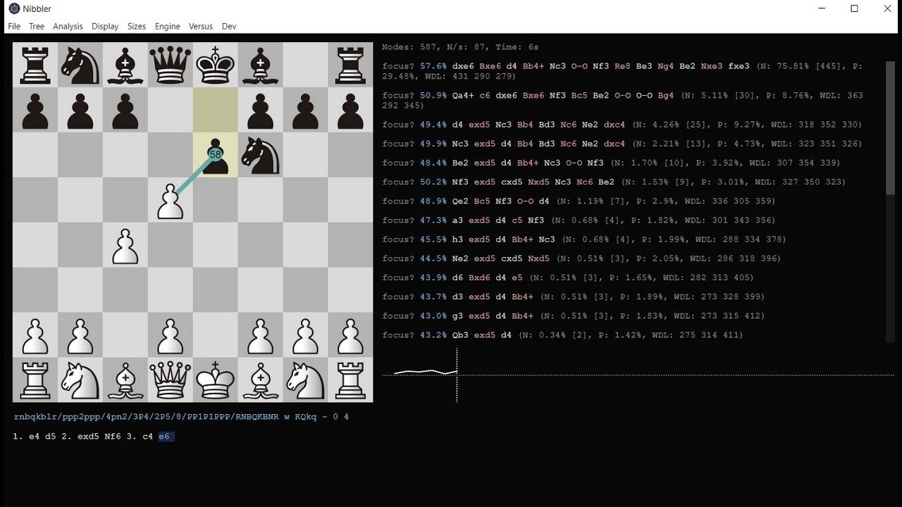 Program szachowy Nibbler z silnikiem LCzero