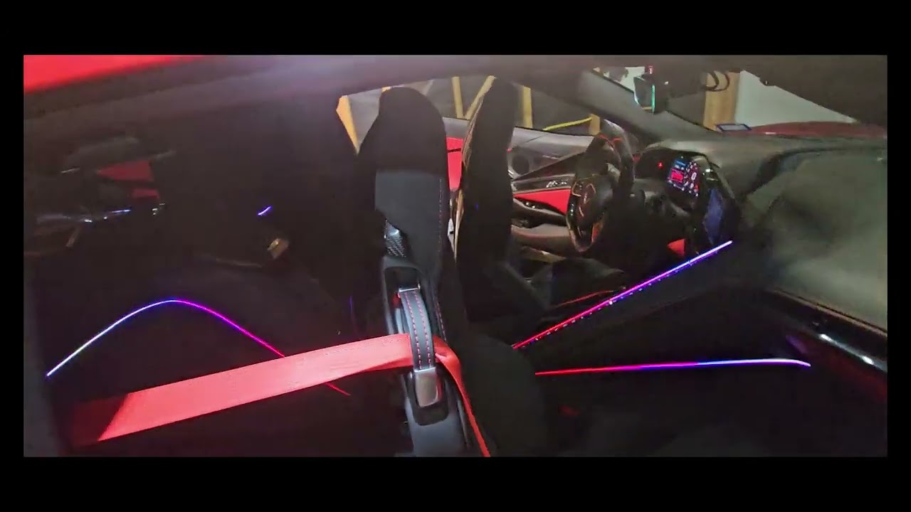 how to install LED Strip on corvette c8