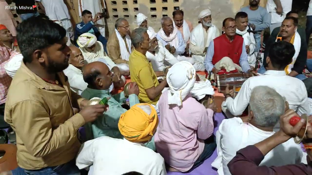 पारंपरिक चैता राजधानी मिश्रा और प्रसिद्ध ढोलक वादक भारद्वाज मिश्रा होली मिलन बड़कागांव मानसिंह पट्टी