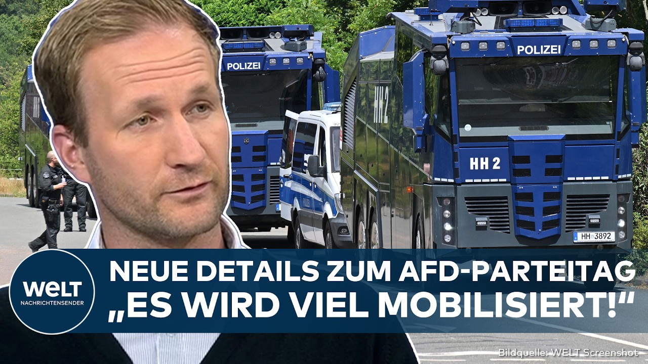 ERFURT: Polizei macht mobil! Erste Details! Eskalation am Parteitag der AfD?