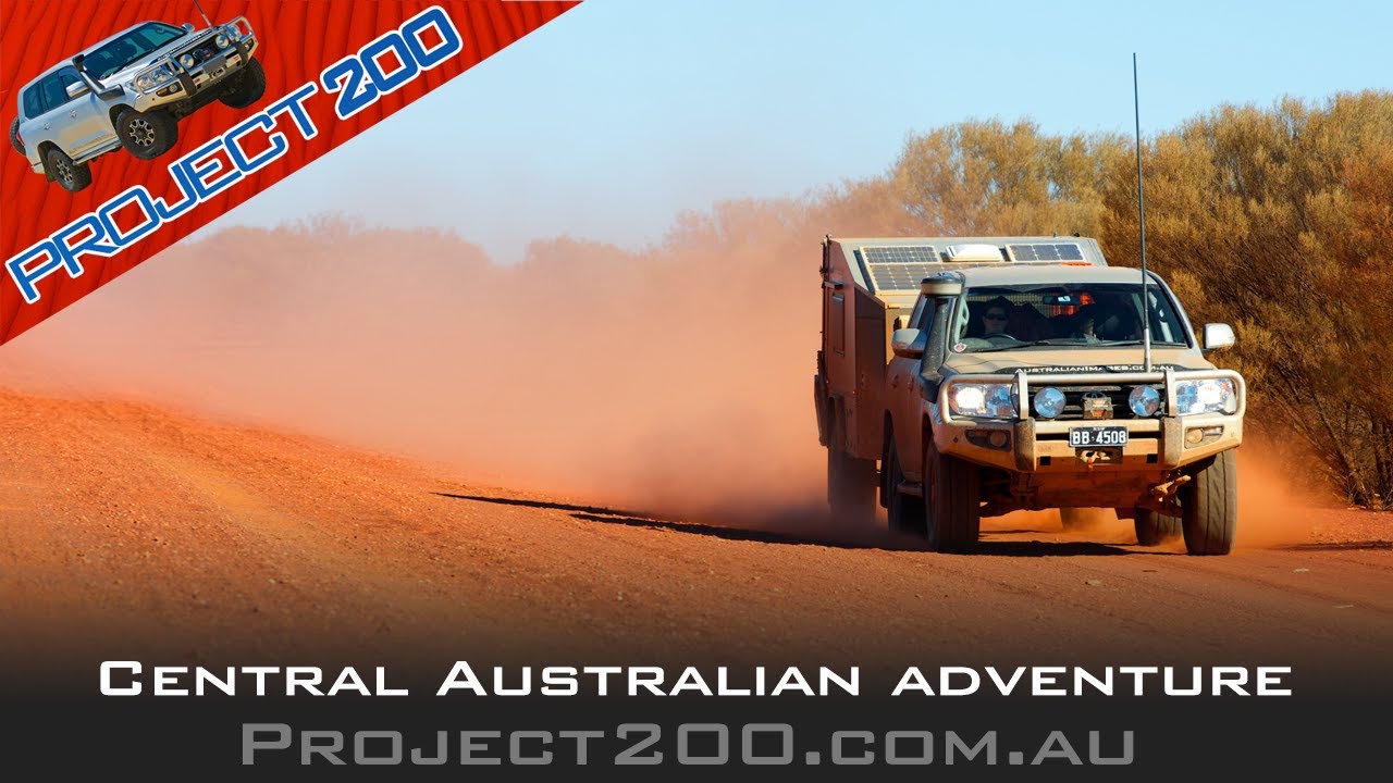Central Australia in a LandCruiser 200 + home made camper trailer - Project 200