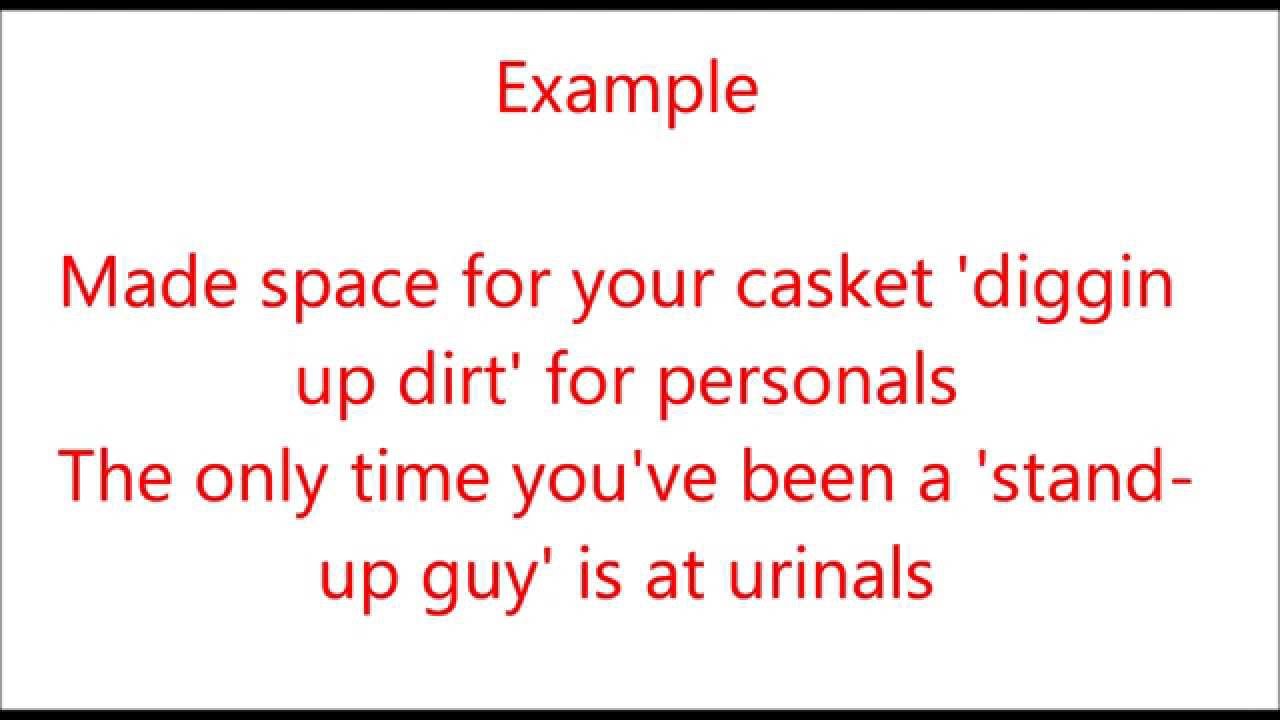 How to Rap - Wordplay (pt.1 - Double Meanings)