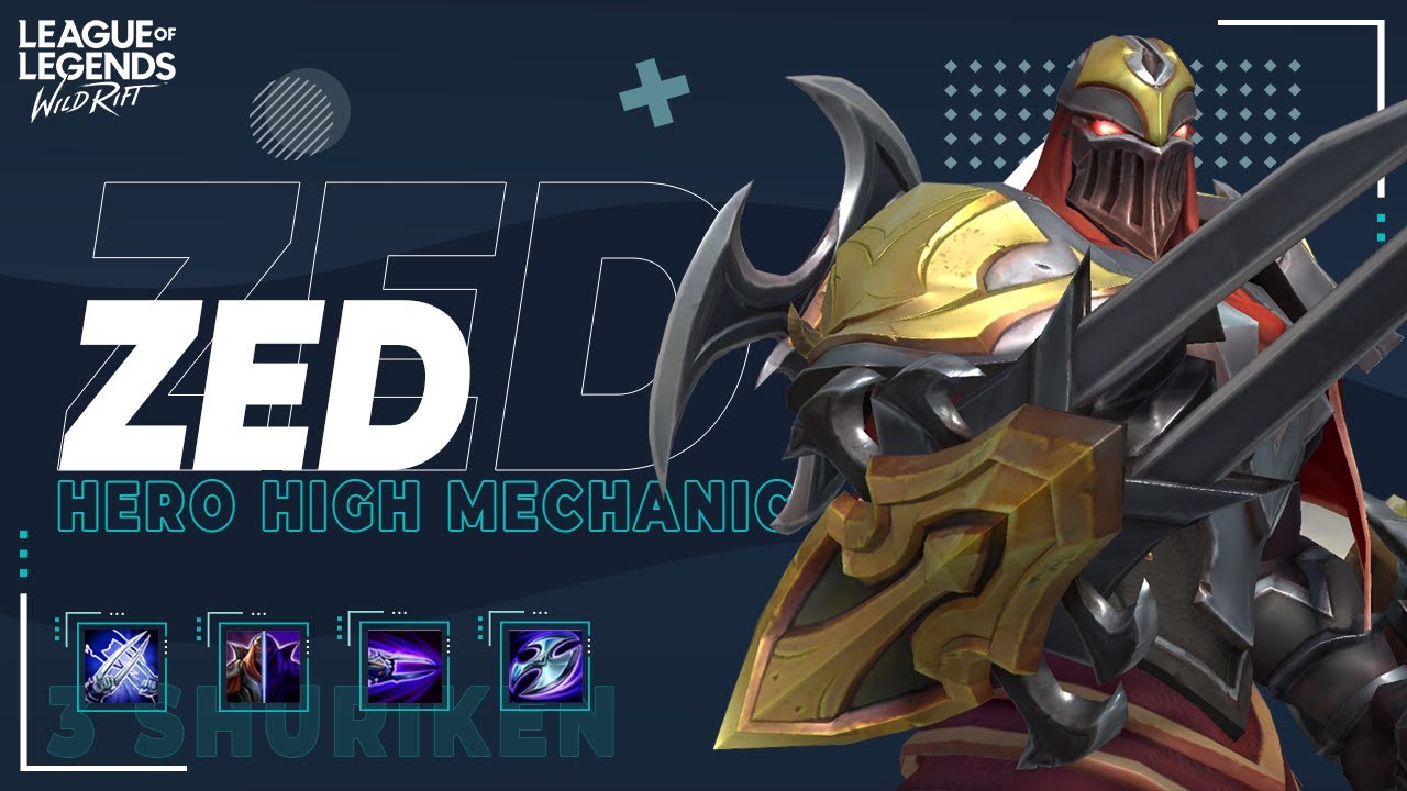 Zed, Belajar Combo Dasar Zed Dalam 8 Menit , Suka Hayabusa? Coba Zed - Tutorial Zed Wild Rift