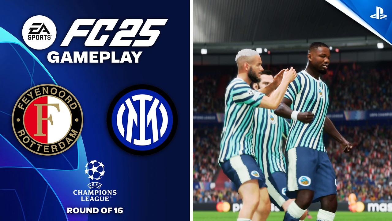 FC 25 | Feyenoord vs Inter Milan - UEFA Champions League 24/25 (PS5 Gameplay)