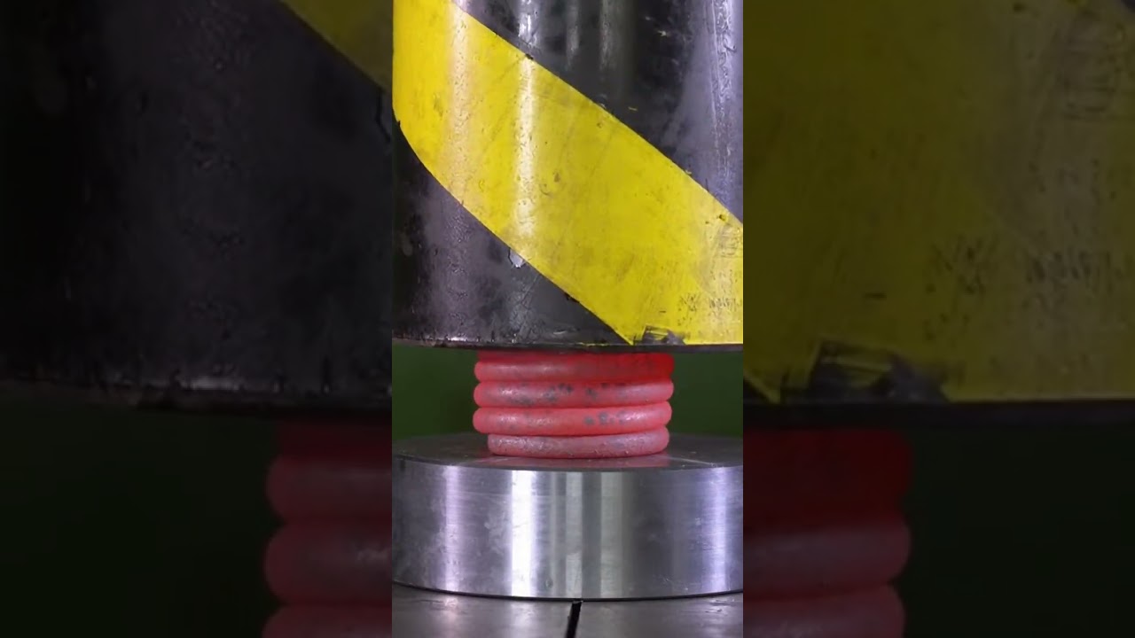 Hydraulic Press vs Hot Metal Spring 