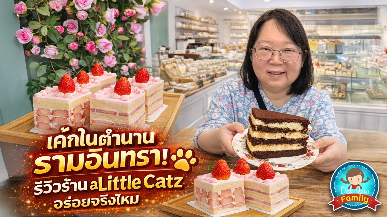 เค้กในตำนาน รีวิวร้าน a Little Catz รามอินทรา