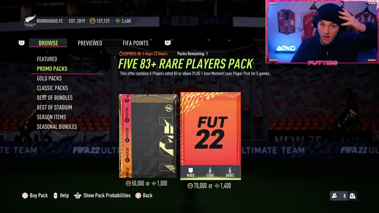 Opening Five 83+ Rare Players Promo Packs