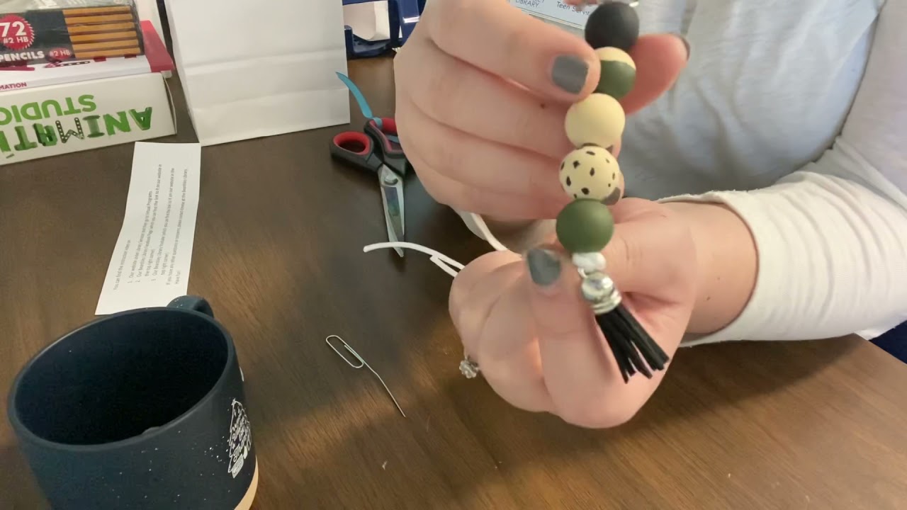 DIY Wood Bead Keychain!