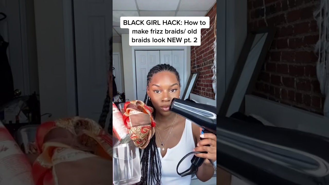 How To Make Frizz Braids/old Braids Look NEW 