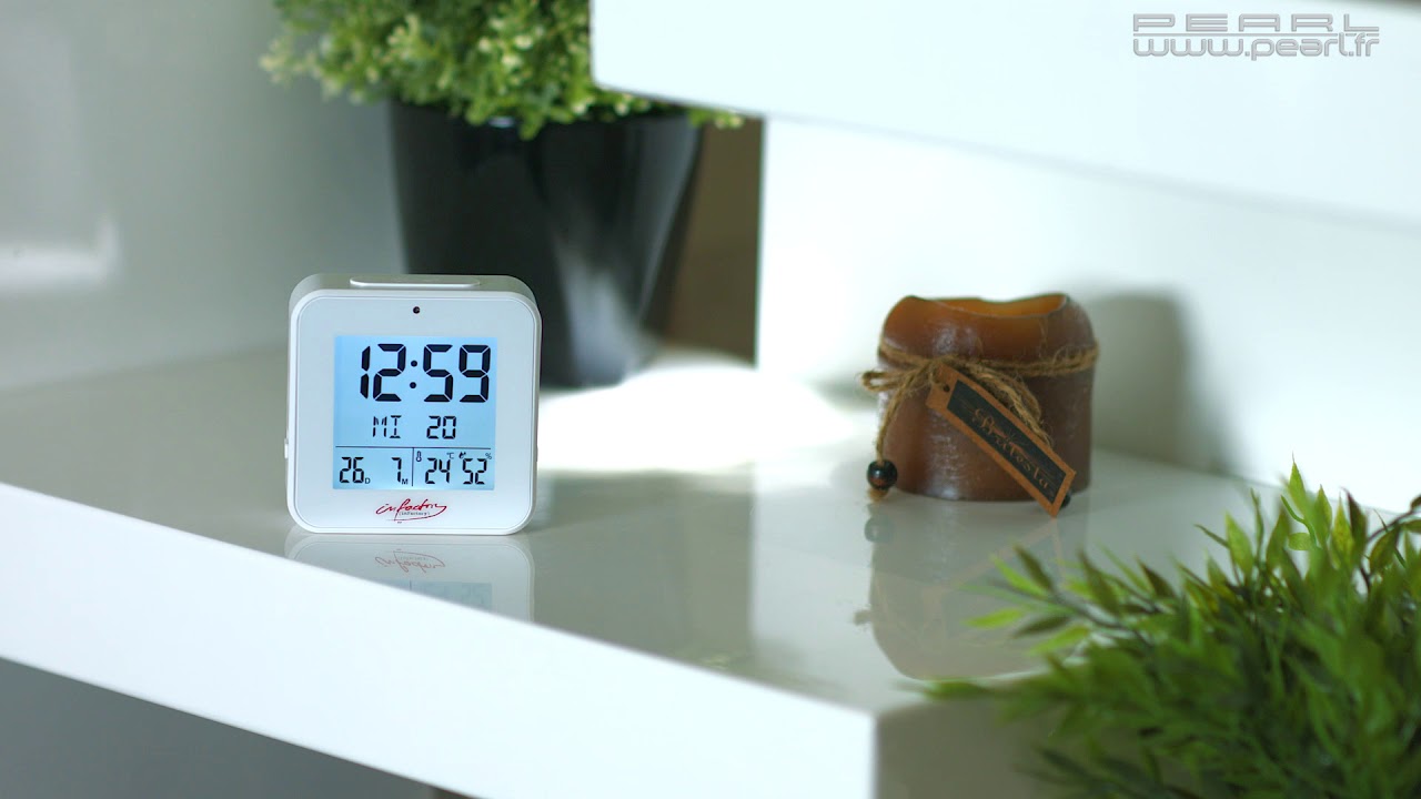 NX5794 - REVEIL THERMOMETRE HYGROMETRE BLANC