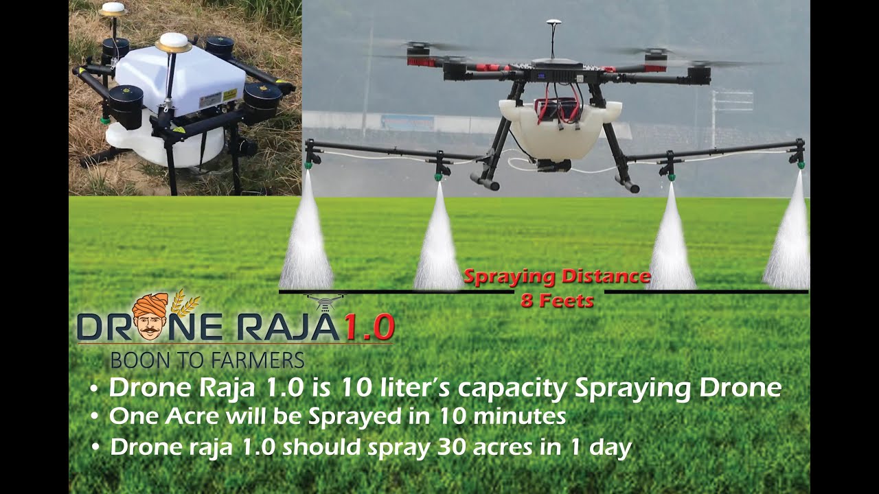 PESTICIDES SPRAYING DRONE IN INDIA , DRONE RAJA 2.0  9542753842