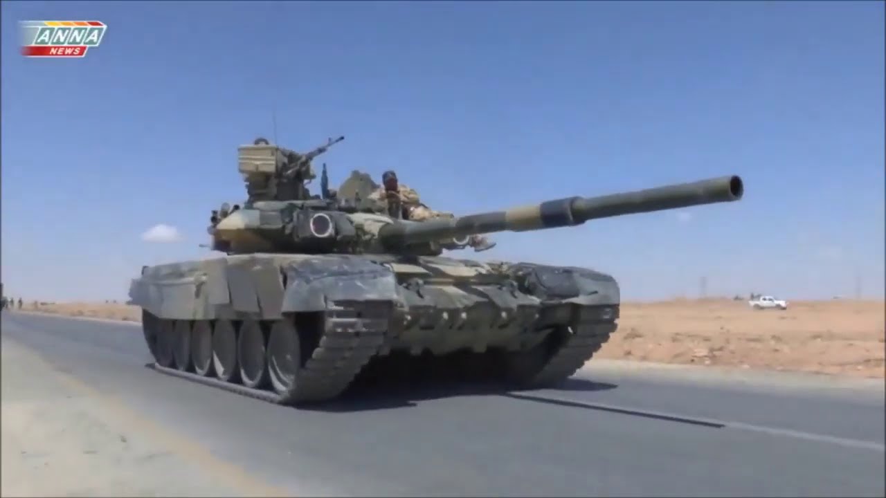 T-90 Tank in Action (War in Syria)