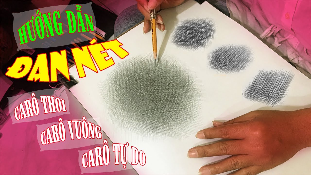 Hướng Dẫn ĐAN NÉT CHÌ: đan nét Caro, đan nét Tự Do | PICSTUDIO