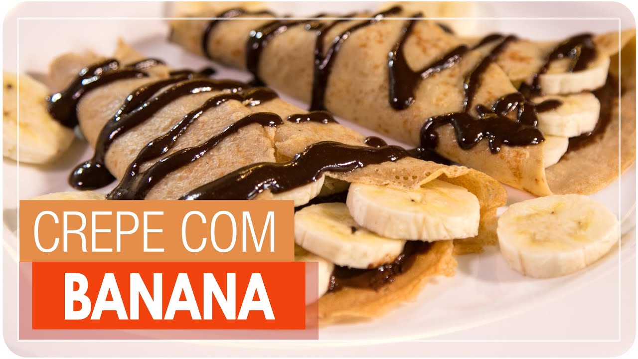 CREPE FRANCÊS COM BANANA {panqueca fit} | Mamãe Vida Saudável #189