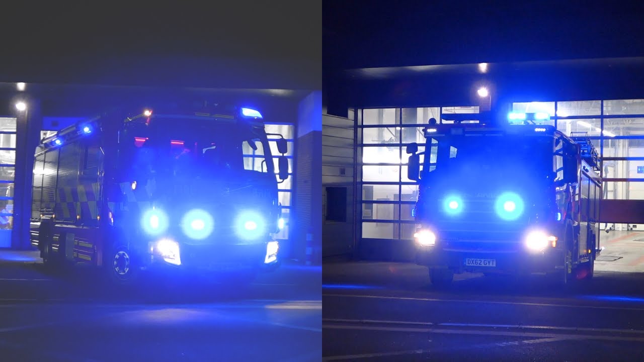 Longton Double Pump Turnout - Staffordshire Fire And Rescue Service